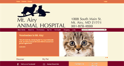 Desktop Screenshot of mountairyanimalhospital.com